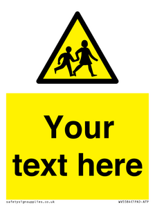 Custom Warning children Sign